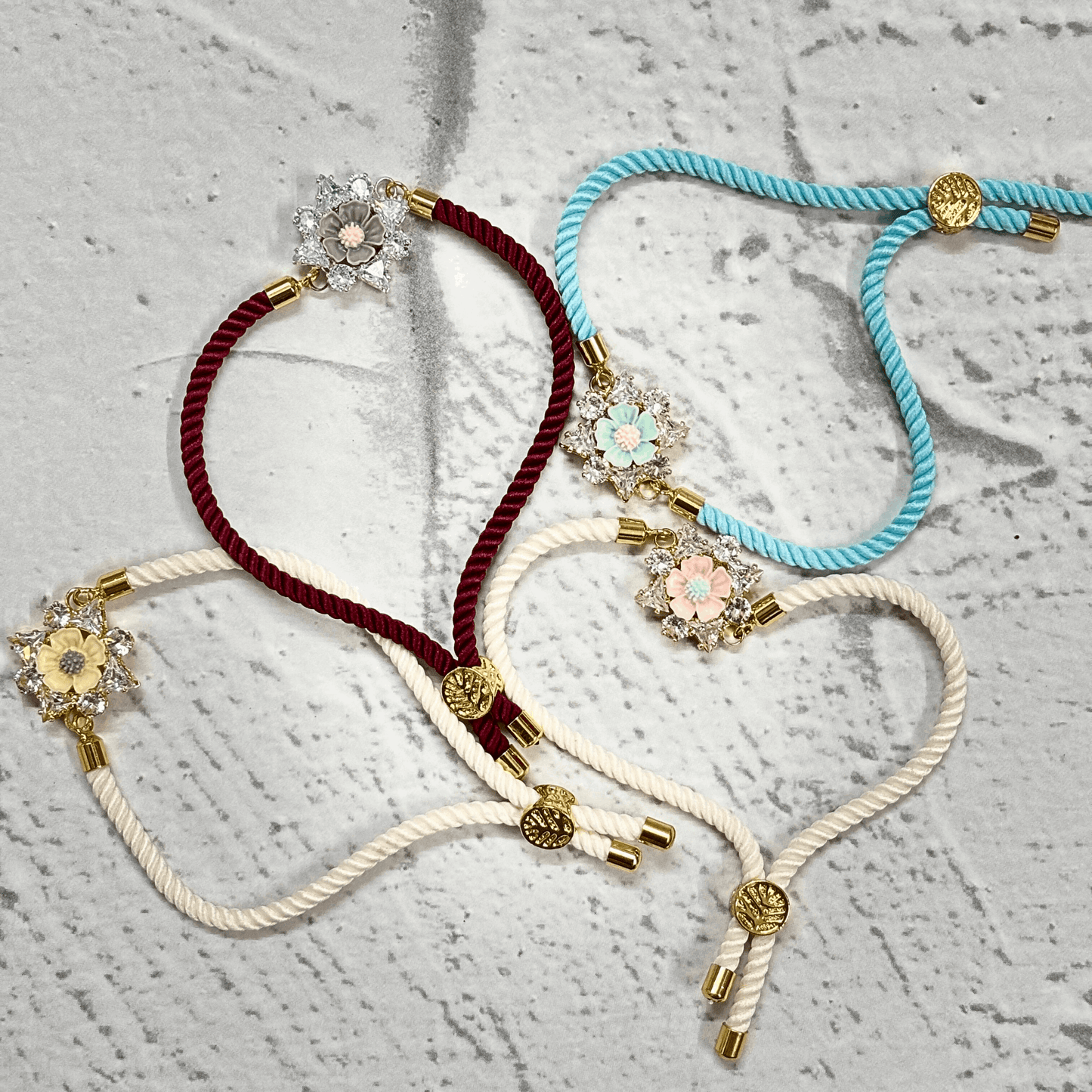 Blossom Elegance Bracelet Combo – Set of 4 - Tyohaar Vibes