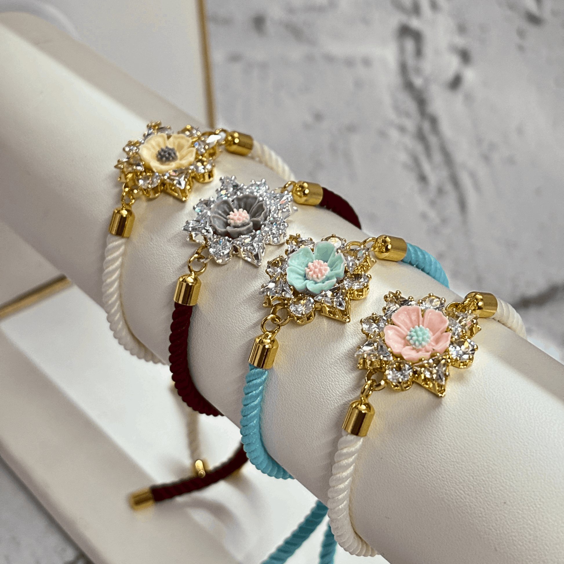 Blossom Elegance Bracelet Combo – Set of 4 - Tyohaar Vibes