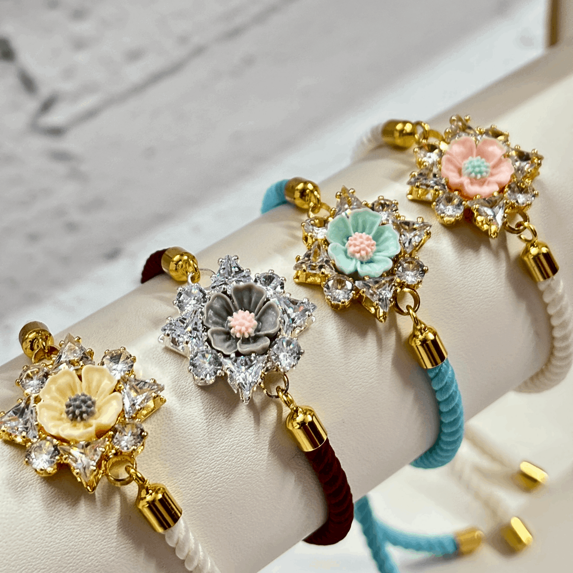 Blossom Elegance Bracelet Combo – Set of 4 - Tyohaar Vibes