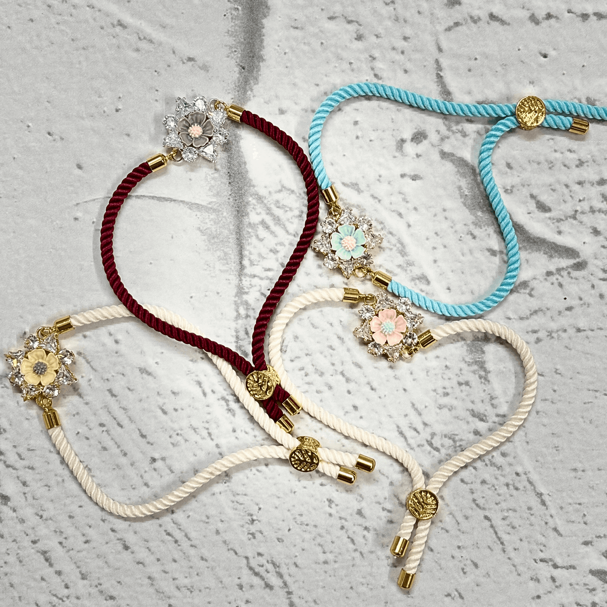 Blossom Elegance Bracelet Combo – Set of 4 - Tyohaar Vibes